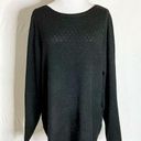 Lane Bryant  Black Pointelle Boat Neck Sweater 14/16 XL NWT Photo 0