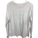 Danskin  Now White XL Long Sleeve Shirt Round Neck Athletic Cotton Spandex Womens Photo 1