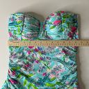 Lilly Pulitzer ‎ Carmen Ruffled Tankini Top in Bali Blue Sway This Way Swim Sz 4 Photo 7