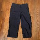 L.L.Bean  Water-Repellent Comfort Trail Pants Straight-Leg Crop black size 6 Photo 0