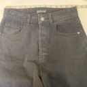 Pretty Little Thing  Black High Rise Distressed Button Fly Demim Jeans EUC Sz Photo 8