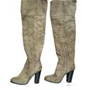 Qupid QUIPID over the knee faux suede boots, size 8 Photo 3