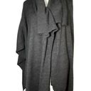 Apt. 9  Gray One Size Poncho, Draped Neck sweater, Open Front, Lightweight, EUC Photo 0