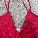 Victoria's Secret Victoria’s Secret Red Floral Lace Lingerie Slip Dress Photo 1