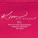 kim rogers  Fuchsia Basic Tee T Top XL Photo 4