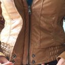 Full Tilt Faux Leather Jacket Hoodie jacket zippered pockets Photo 4