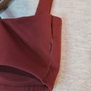 Aerie Offline by  Bra Women Small Lounge Maroon Cross Straps Soft Removable Cups Photo 8