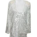 Majorelle  Ash White Silver Sequin Shimmer Mini New Years Eve Dress Womens Size S Photo 1