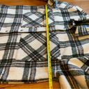 BLANK NYC  Oversized Flannel Shirt Jacket Shacket Sz Large Cabincore Fall Plaid Photo 13