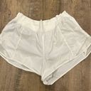 Lululemon white high rise hotty hot  shorts 2.5” Photo 0