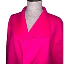 Talbots  Double-Face Wing Collar Wool Blend Jacket Fuschia Hot Pink Size XS Photo 3