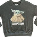 Star Wars  The Mandalorian Grogu Oversized Women’s Sweatshirt, Dark Grey, Size L Photo 0