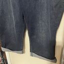 Lane Bryant  Size 22 Capri Crop Jeans Genius Fit Blue Cotton Stretch Cuffed Photo 2