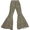 Judy Blue Jolene 70s Retro Leopard Super Flare Jeans Size 26 Hippie Festival Photo 7