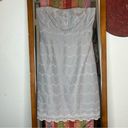 J.Crew  Strapless Eyelet Cotton Dress with Scalloped Hem size 4 Photo 1