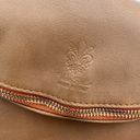 Vera Pelle  Italian Leather Brown Crossbody Tassel Purse Photo 9