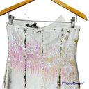 4S13NNA NEW 4si3nna White Alina Sweetheart Strapless Sequin Bodycon Mini Dress Small Photo 5