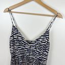 JACK  Blue and White Striped V-Neck Spaghetti Strap Cotton Sundress Size Medium Photo 3