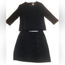 CAbi  Black Utility Top Ponte Heavy Knit W/ Matching Skirt Sz. S/2 Matching Set Photo 1