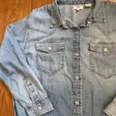 Levi’s Button Down Denim Top Photo 2