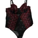 Torrid Underwire Bodysuit Embroidered Hearts Black Red Pink Bodysuit Lingerie 1 Photo 2