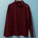 st. john's bay #138 NWOT, St. John’s Bay burgundy ribbed pullover size XXL Photo 0