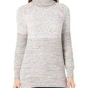 prAna  Abelle Sweater Tunic XS Turtleneck Blue White Organic Ombré Knit $99 Photo 0