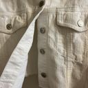 Forever 21 Ivory Crop Denim Jacket  Photo 1