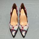 Ivanka Trump  Floral Satin Like Heels Size 10 C1 Photo 2