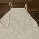 ZARA White Linen Blend High Neck Mini Dress Size Small Photo 8