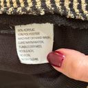 Misook  Santana Knit Black/Beige Cardigan Sweater Size Medium Photo 2