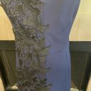 Betsey Johnson Betsy Johnson midnight Blue/ Embroidered lace dress size 6 Photo 6