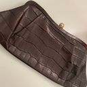 Banana Republic Genuine Leather Croc Clutch Purse Photo 1