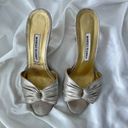 Manolo Blahnik metallic kitten heels Photo 1