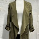 BKE Buckle  open front lightweight jacket olive green Photo 1