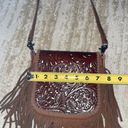 White Leather Fringe Purse Photo 4