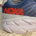 Hoka  Clifton 6 Running Shoes Womens Size 8 WIDE Blue Gray White Athletic Photo 1