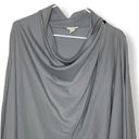 Loft Lounge gray drape wrap sweatshirt EUC Photo 1