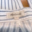 Madewell Emmett Wide Leg Crop Blue & White Striped Button Fly Pants Size 31 Photo 10