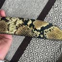 By Far Mara Leather Snakeskin Python Snake Print Shoulder Bag Photo 3