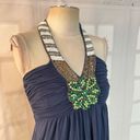 Boston Proper  beaded neckline halter mini tunic sundress size XS Photo 1