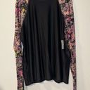 Lululemon  WATERSIDE Relaxed UVP LS Black/ Stencil Blossom Pink Size Large Photo 0