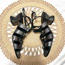 Salvatore Ferragamo  Sirmino Metallic Brushed-Leather Sandals Gunmetal Size 8.5 C Photo 6