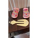 Varsity JOYBEES WOMEN'S SLIP-ON  CLOGS PINK PAINTED FLORAL WOMEN'S SIZE 9 Photo 7