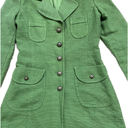 Adriana Light Weight Twill Peacoat Jacket Coat Fitted Green Photo 2