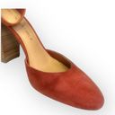 Gibson Latimer Gibson And Latimer Finley D'orsay Pump Heel Size 8.5 Rust Burned Orange Suede Photo 6