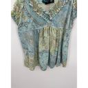 Coolwear USA Tank Top Women Size XL Blue Green Paisley Babydoll Bratz Y2K 90s Photo 2