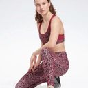 Reebok NWT  Mid-Impact Animal Print Sports Bra Racerback Padded (Part Of Set) L Photo 2