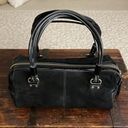 Kate Spade  Black Suede and Patent Leather Vintage Handbag 12"x5"x7" Photo 2