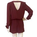 Cache Caché Maroon Casual Open Back Top Photo 5